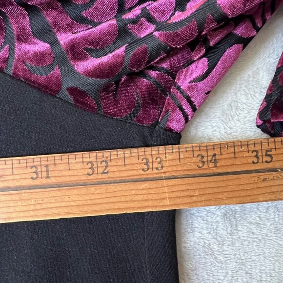 Any Wear By Catherines Velvet Burnout Flare Sleeve Cold Shldr 5X Whimsigoth NWT - Picture 11 of 11